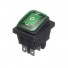 Кнопка KCD2-6-3 з підсвіткою IP65(зелена)